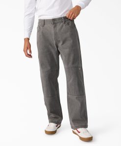 Relaxed Fit Double Knee Jeans