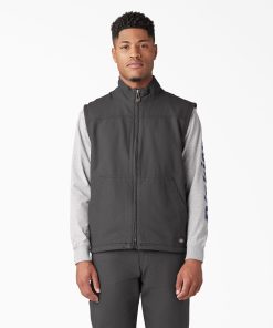 Duck Canvas High Pile Fleece Lined Vest