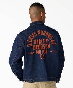 Dickies x Harley-Davidson® Boxy Fit Embroidered Denim Jacket