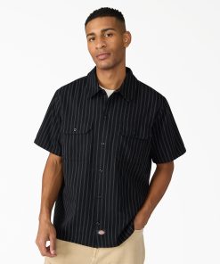 Worn In Striped Work Shirt