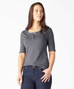 Women's Short Sleeve Henley Shirt