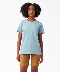Women's Heavyweight Short Sleeve Pocket T-Shirt