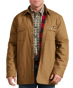 Plaid Lined Shirt Jacket