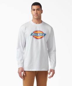 Tri-Color Logo Graphic Long Sleeve T-Shirt