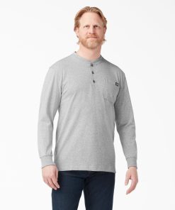Heavyweight Long Sleeve Henley T-Shirt