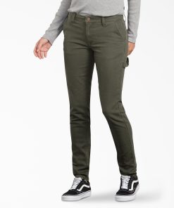 Women's FLEX Slim Fit Duck Carpenter Pants