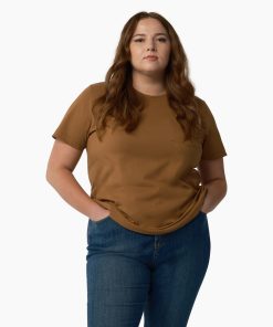 Women's Plus Heavyweight Short Sleeve Pocket T-Shirt