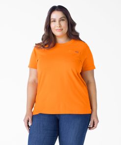 Women's Plus Heavyweight Short Sleeve Pocket T-Shirt