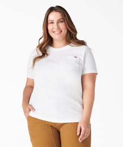 Women's Plus Heavyweight Short Sleeve Pocket T-Shirt
