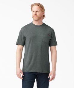 Heavyweight Heathered Short Sleeve Pocket T-Shirt