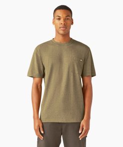 Heavyweight Heathered Short Sleeve Pocket T-Shirt
